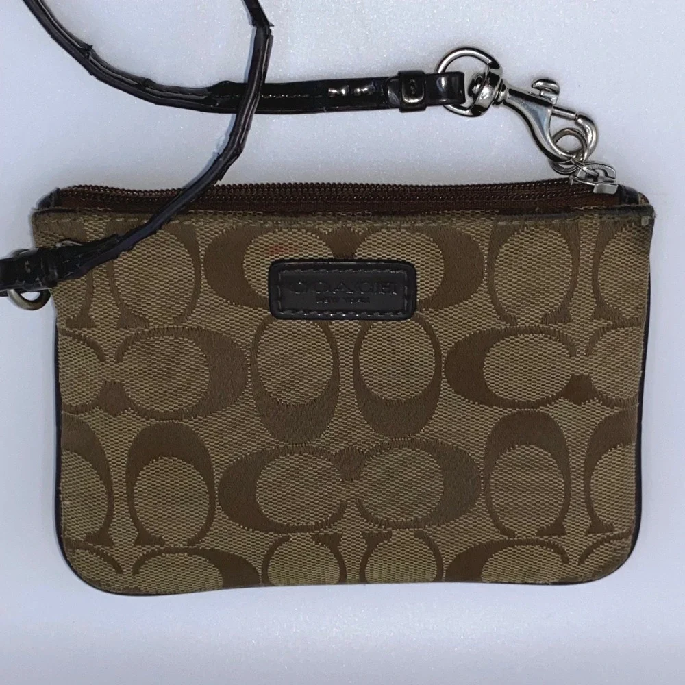Y2K COACH Bundle - Pink & Brown Mini Bags Wristlets Signature Leather Canvas Set